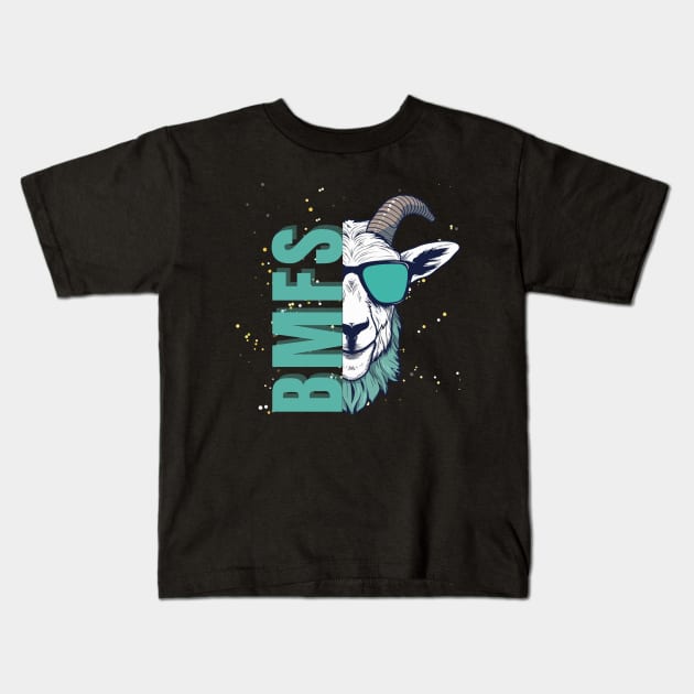 BMFS Billy Goat Kids T-Shirt by GypsyBluegrassDesigns